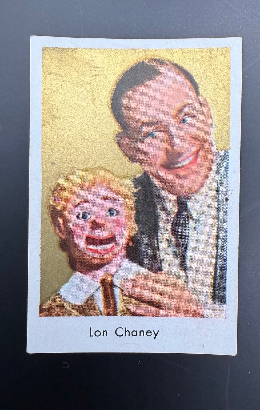 1930s Salem Goldfilm Lon Chaney Card The Unholy Three, Phantom Opera, Hunchback